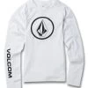 Volcom Boys' Lido Solid Long Sleeve Rashguard (Toddler, Little Kid, Big Kid)