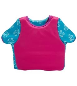 Kids' Deluxe Swim Trainer Vest With Collar -Swimming Equipment 5665917108392 pinkblue 3a