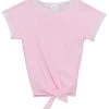 Girls' Pink Knot Front Rash Guard (Toddler, Little Kid, Big Kid)