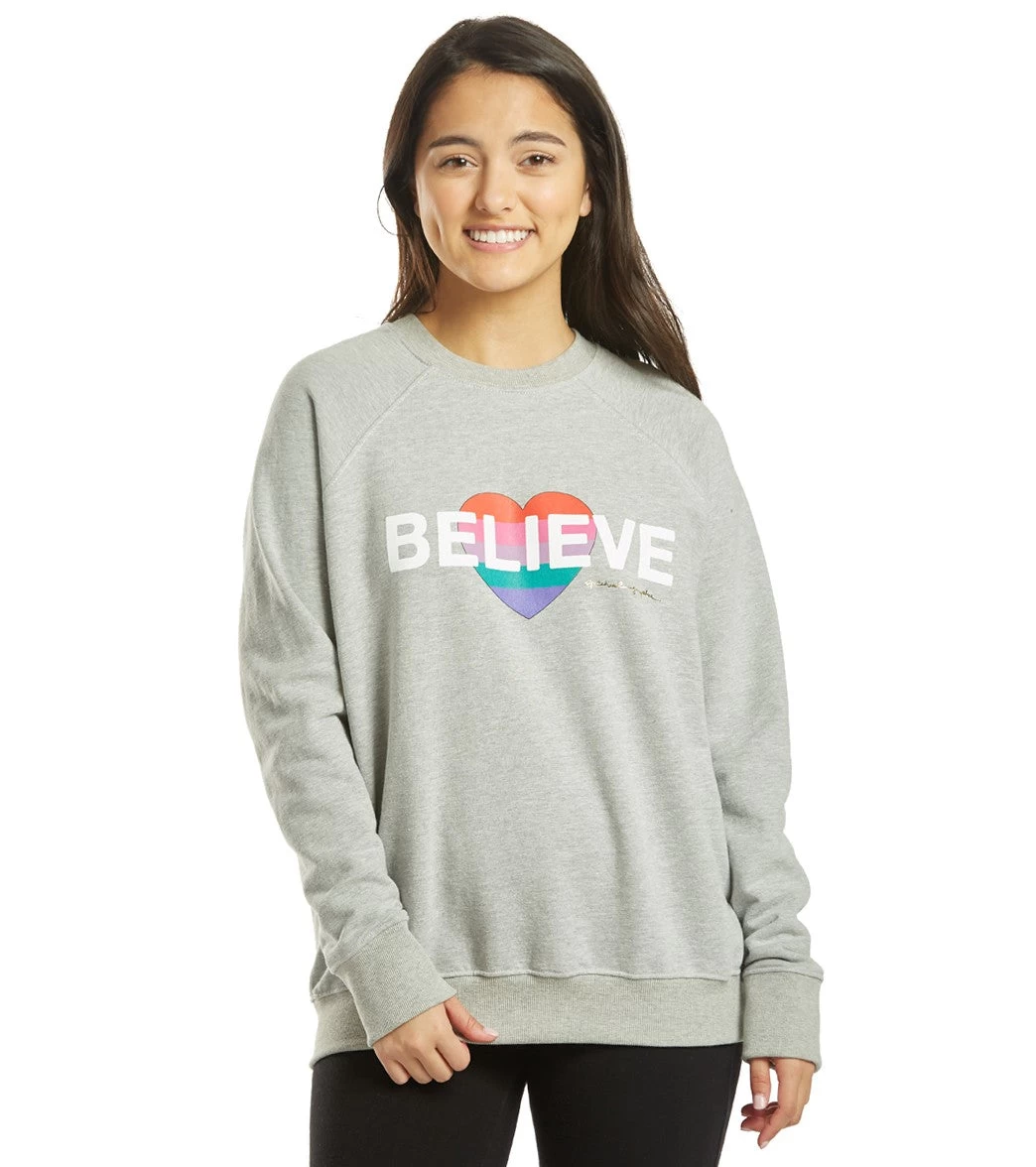 Spiritual Gangster Believe Classic Crew Sweatshirt 1 Spiritual Gangster Believe Classic Crew Sweatshirt