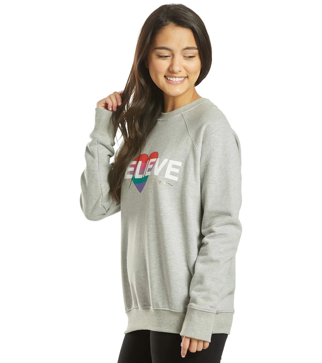 Spiritual Gangster Believe Classic Crew Sweatshirt 5 Spiritual Gangster Believe Classic Crew Sweatshirt - Image 5