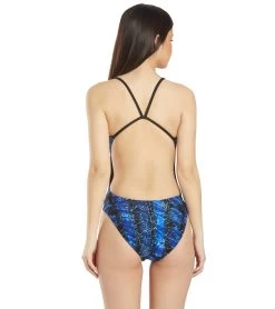 Women's Edge Swan Back One Piece Swimsuit 7 Women's Edge Swan Back One Piece Swimsuit -Swimming Equipment 5666074689704 blue 3a