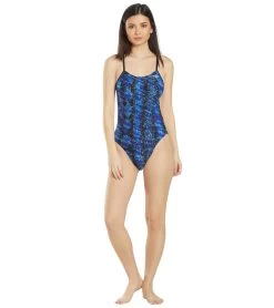 Women's Edge Swan Back One Piece Swimsuit 8 Women's Edge Swan Back One Piece Swimsuit -Swimming Equipment 5666074689704 blue 4a