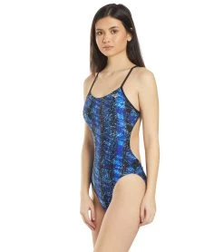 Women's Edge Swan Back One Piece Swimsuit 9 Women's Edge Swan Back One Piece Swimsuit -Swimming Equipment 5666074689704 blue 5a