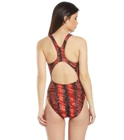 Women's Edge Wave Back One Piece Swimsuit 7 Women's Edge Wave Back One Piece Swimsuit -Swimming Equipment 5666078589096 red 3a