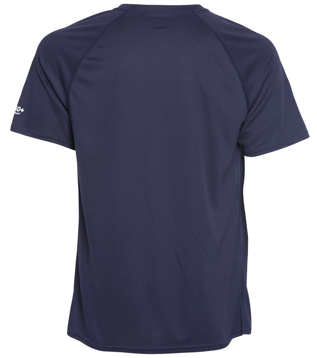 Speedo Active Men's Solid Easy Short Sleeve Swim Shirt 2 Speedo Active Men's Solid Easy Short Sleeve Swim Shirt - Image 2