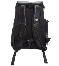 TYR Alliance 30L Leather Backpack -Swimming Equipment 5666287124648 black 4a