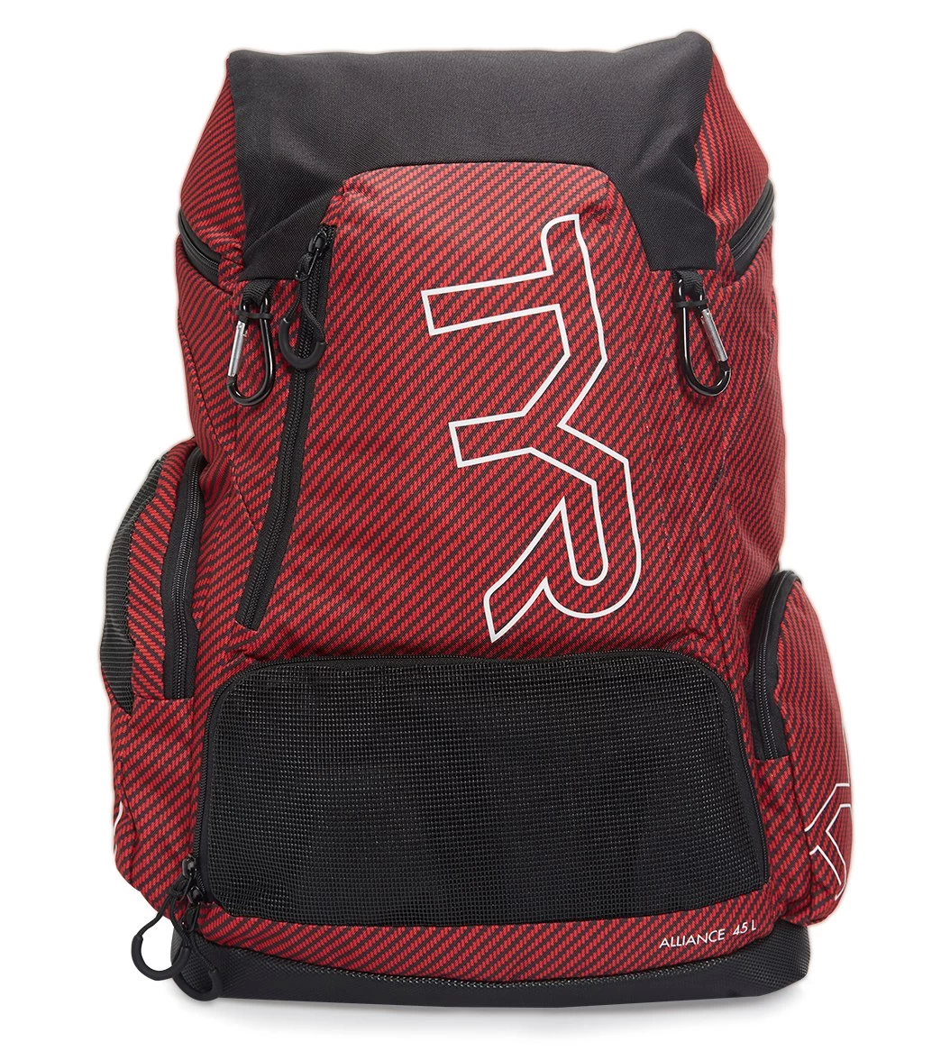 TYR Alliance 45L Team Carbon Print Backpack 1 TYR Alliance 45L Team Carbon Print Backpack