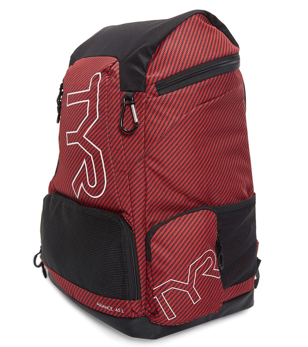 TYR Alliance 45L Team Carbon Print Backpack 2 TYR Alliance 45L Team Carbon Print Backpack - Image 2