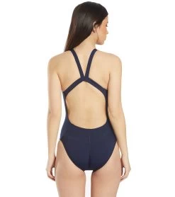 Nike Women's HydraStrong Solid Poly Fast Back One Piece Swimsuit 7 Nike Women's HydraStrong Solid Poly Fast Back One Piece Swimsuit -Swimming Equipment 5666324644008 midnightnavy 3a