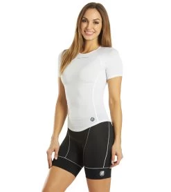 Women's Femme Skin Cooler Short Sleeve Top 9 Women's Femme Skin Cooler Short Sleeve Top -Swimming Equipment 5666346959016 white 5a