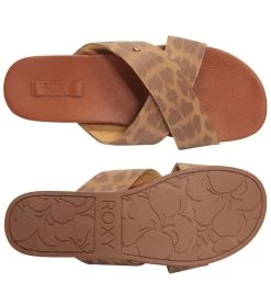 Roxy Diane Slide Sandal 7 Roxy Diane Slide Sandal -Swimming Equipment 5666502082728 cheetahprint 4a