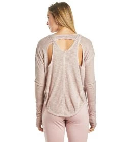 FREE PEOPLE Movement Lay Up Long Sleeve -Swimming Equipment 5666518663336 mauve 3a