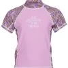 Girls' Incense Lilac Short Sleeve Rashguard (Toddler, Little Kid, Big Kid)