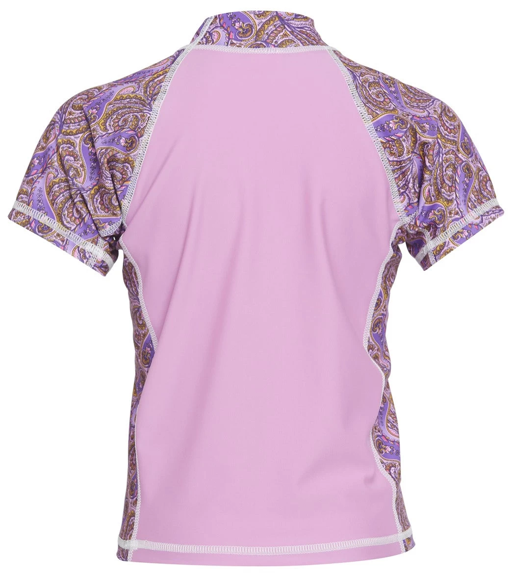 Girls' Incense Lilac Short Sleeve Rashguard (Toddler, Little Kid, Big Kid) 2 Girls' Incense Lilac Short Sleeve Rashguard (Toddler, Little Kid, Big Kid) - Image 2