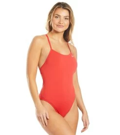 Nike Women's HydraStrong Lace Up Tie Back One Piece Swimsuit 8 Nike Women's HydraStrong Lace Up Tie Back One Piece Swimsuit -Swimming Equipment 5666593308840 universityred 3a