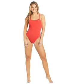 Nike Women's HydraStrong Lace Up Tie Back One Piece Swimsuit 9 Nike Women's HydraStrong Lace Up Tie Back One Piece Swimsuit -Swimming Equipment 5666593308840 universityred 4a