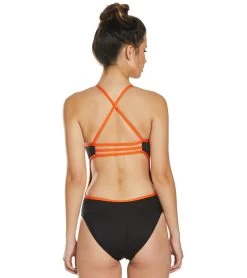 TYR Women's Hexa Trinityfit One Piece Swimsuit -Swimming Equipment 5666739912872 blackorange 3a