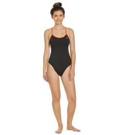 TYR Women's Hexa Trinityfit One Piece Swimsuit -Swimming Equipment 5666739912872 blackorange 4a