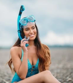 CRESSI Ikarius Mask And Orion Snorkel Set -Swimming Equipment 5666875408552 cobalt 4a