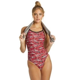 Shark Thin Strap One Piece Swimsuit 9 Shark Thin Strap One Piece Swimsuit -Swimming Equipment 5667029352616 red 5a