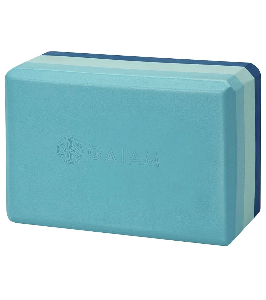 Gaiam Tri-Color Foam Yoga Block 1 Gaiam Tri-Color Foam Yoga Block