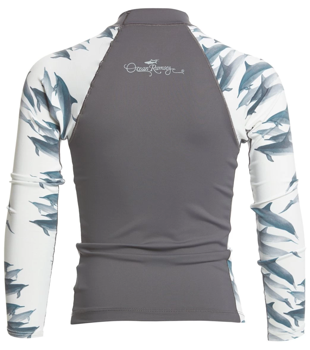 Xcel Girls' Ocean Ramsey Long Sleeve Rashguard 3 Xcel Girls' Ocean Ramsey Long Sleeve Rashguard - Image 3