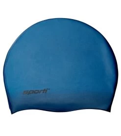 Solid Metallic Silicone Swim Cap