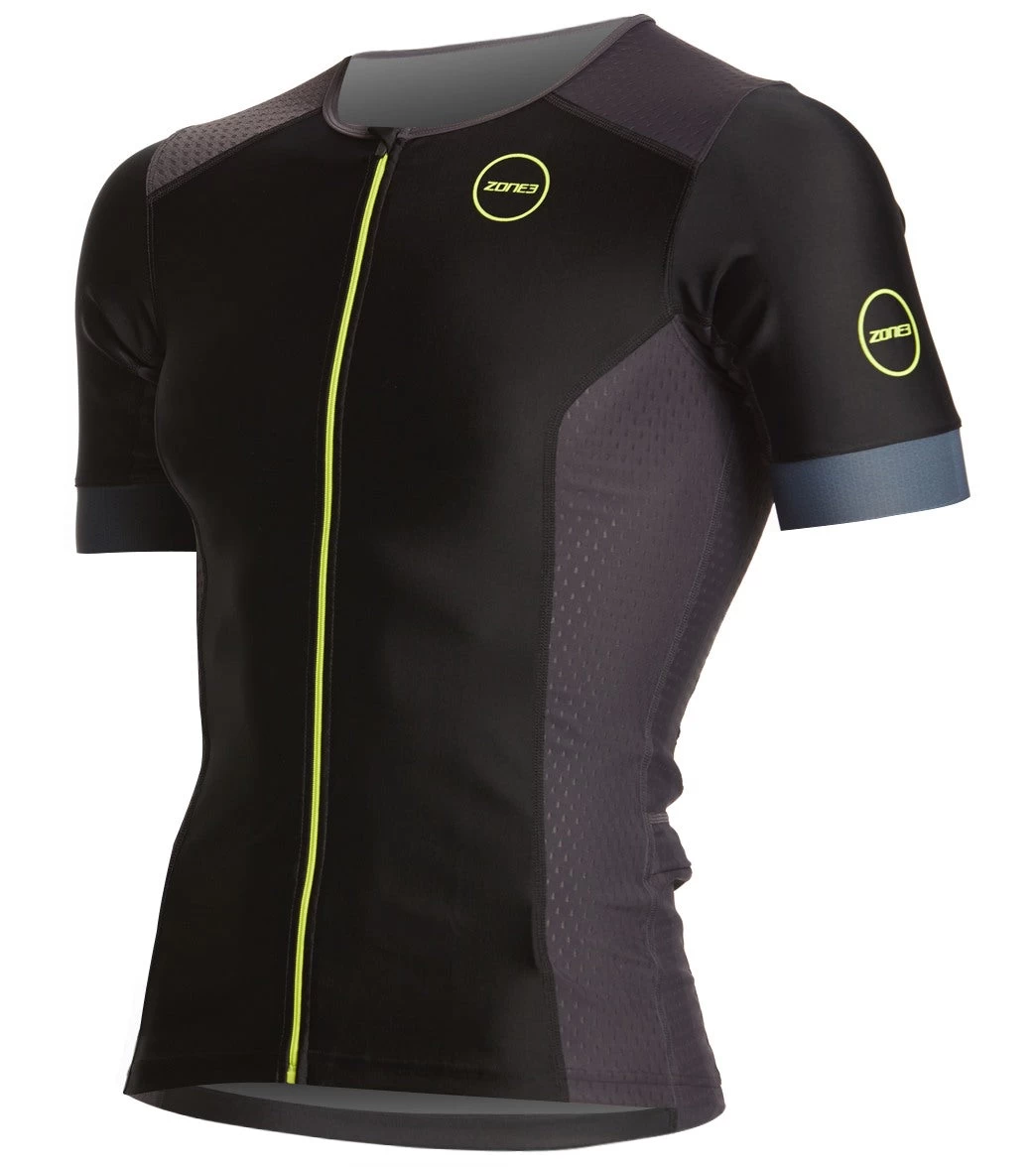 Zone3 Men's Aquaflo Plus SS Tri Top 2 Zone3 Men's Aquaflo Plus SS Tri Top - Image 2