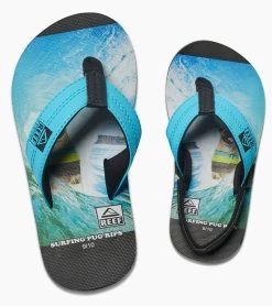 Reef Boy's Grom Photos Sandal (Toddler, Little Kid) -Swimming Equipment 5668679024808 surfingpug 3a