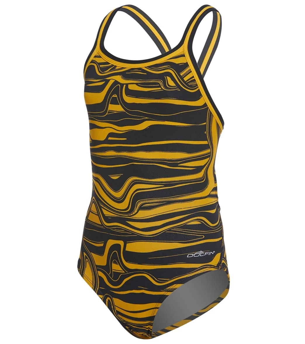Reliance Girls' Lava DBX Back One Piece Swimsuit 1 Reliance Girls' Lava DBX Back One Piece Swimsuit