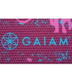 Gaiam Reversible Be Free Printed Yoga Mat 68" 6mm Extra Thick -Swimming Equipment 5668996743336 befree 6a