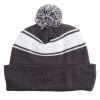 Stripe Pom Pom Beanie