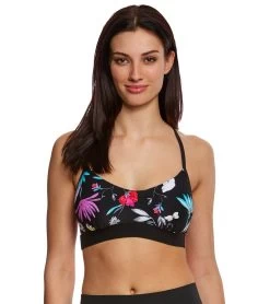 Seafolly Women's Flower Festival Active Bralette Fitness Top