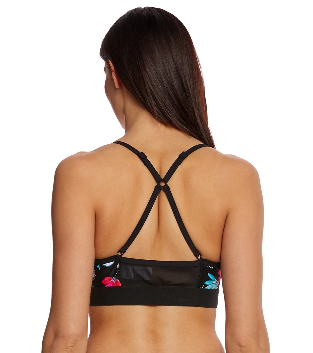 Seafolly Women's Flower Festival Active Bralette Fitness Top 3 Seafolly Women's Flower Festival Active Bralette Fitness Top - Image 3