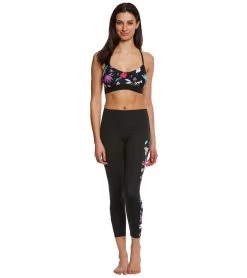 Seafolly Women's Flower Festival Active Bralette Fitness Top 8 Seafolly Women's Flower Festival Active Bralette Fitness Top -Swimming Equipment 5669649219752 black 4a