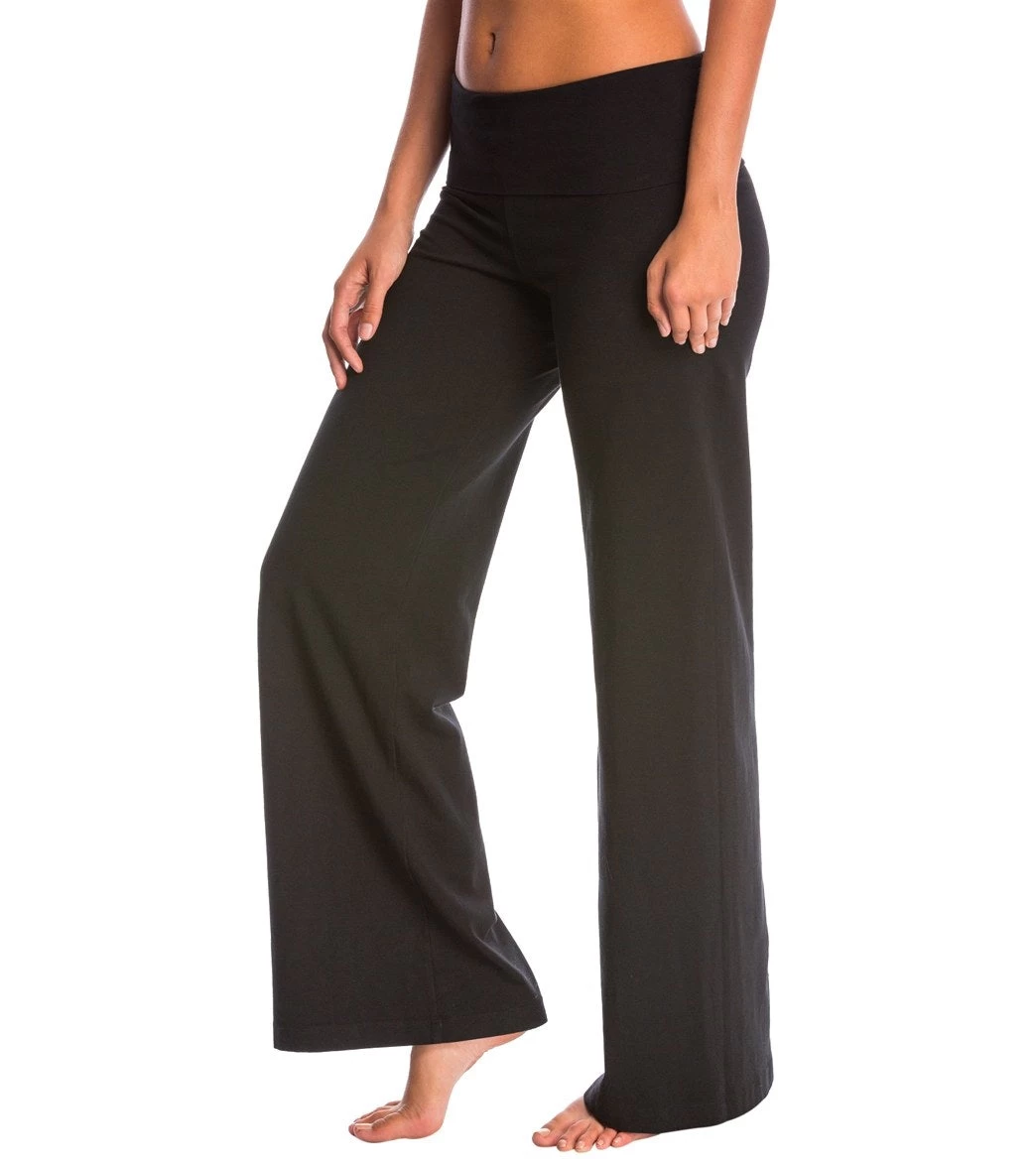 Contour Rolldown Wide Leg Yoga Pants 2 Contour Rolldown Wide Leg Yoga Pants - Image 2