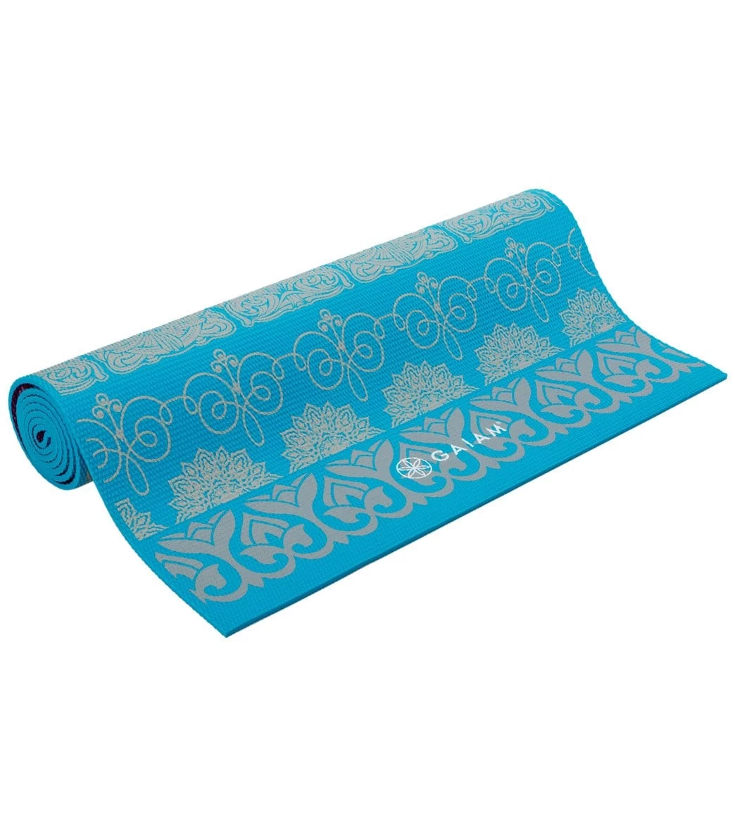 Gaiam Reversible Kiku Premium Yoga Mat 68" 5mm 2 Gaiam Reversible Kiku Premium Yoga Mat 68" 5mm - Image 2