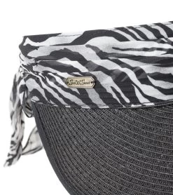 Women's Sun Savors Paper Braid Visor -Swimming Equipment 5670206079144 black 4a