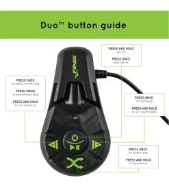 FINIS Duo Underwater Bone Conduction MP3 Player 17 FINIS Duo Underwater Bone Conduction MP3 Player -Swimming Equipment 5670236455080 blackacidgreen 8a