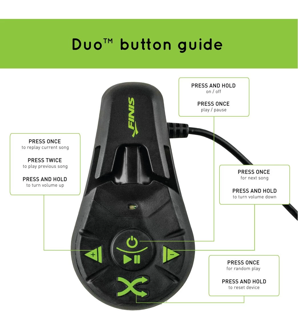 FINIS Duo Underwater Bone Conduction MP3 Player 8 FINIS Duo Underwater Bone Conduction MP3 Player - Image 8