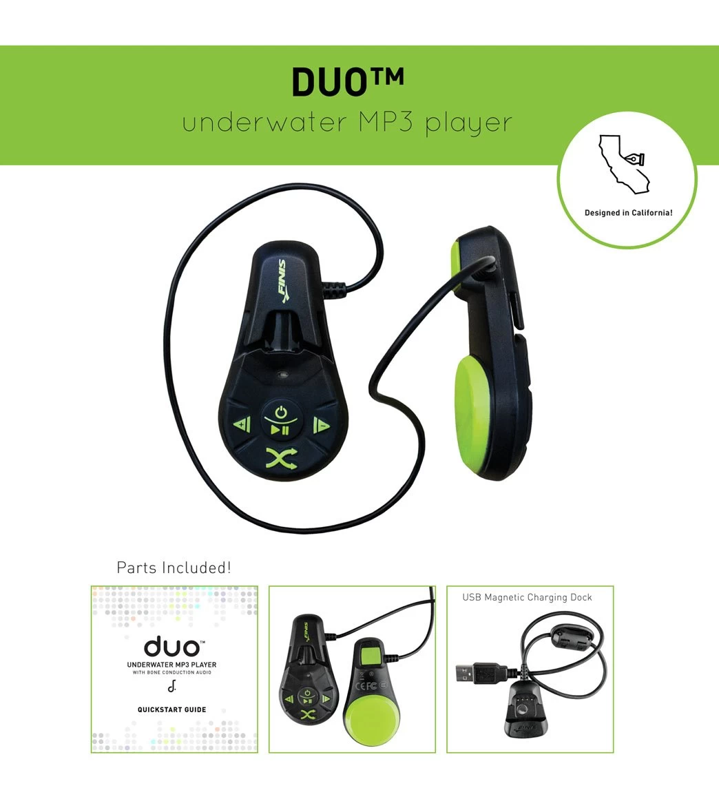 FINIS Duo Underwater Bone Conduction MP3 Player 9 FINIS Duo Underwater Bone Conduction MP3 Player - Image 9