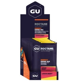 GU Roctane Energy Drink Mix (10ct Box) -Swimming Equipment 5670657491112 lemonberry