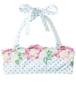 Girls' Garden Party Polka Dot Halter Top (7yrs-14yrs)