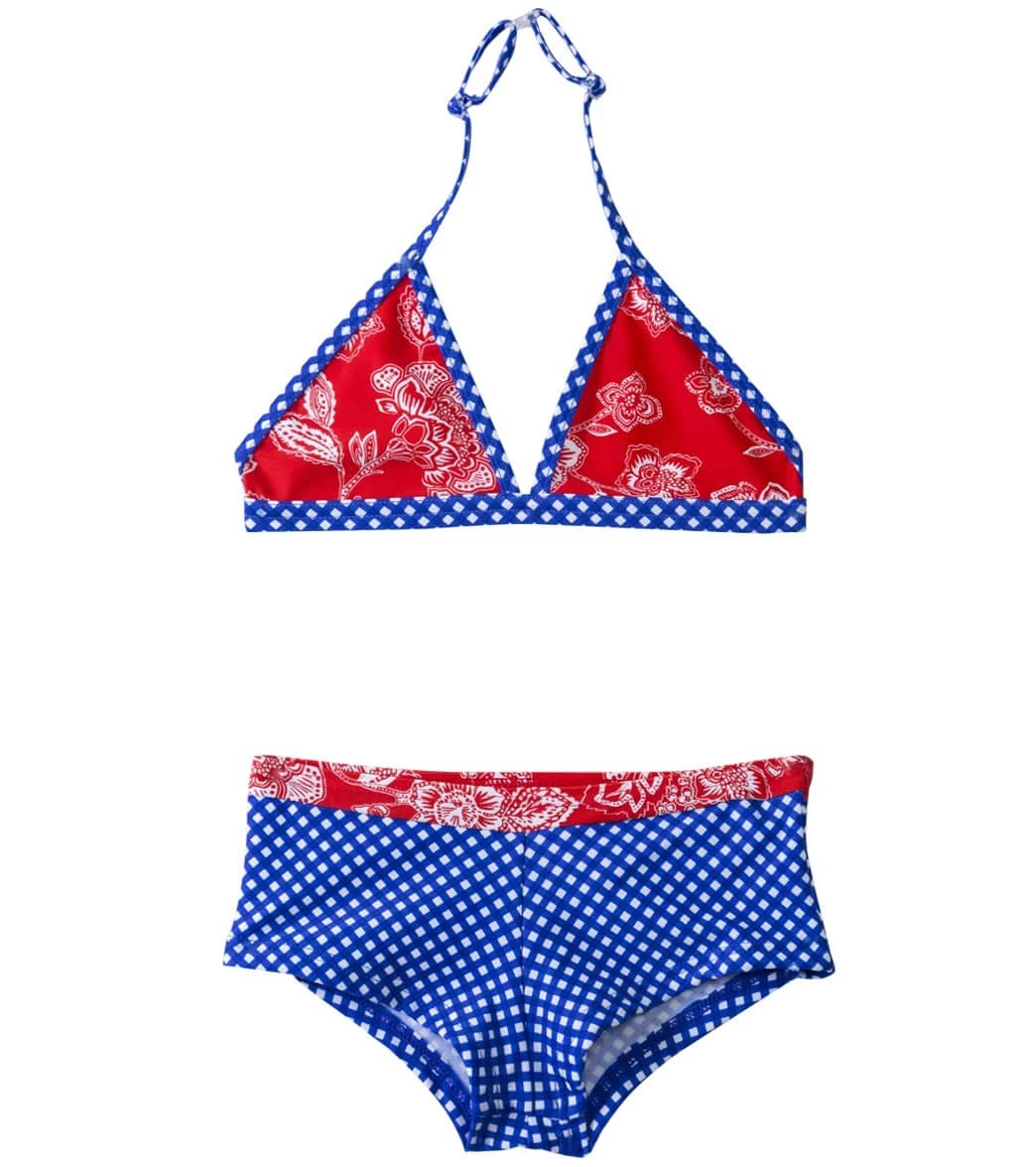 Girls Fitted Rashguard/Two Piece Boyleg Set (3T-6yrs) 1 Girls Fitted Rashguard/Two Piece Boyleg Set (3T-6yrs)