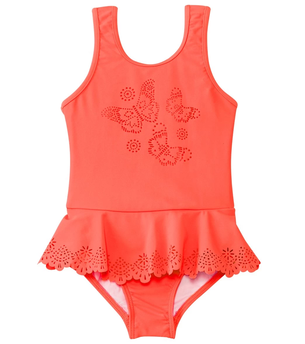 Seafolly Girls' Go Go Girl Flutter Bye Peplum One Piece (6mos-7yrs) 1 Seafolly Girls' Go Go Girl Flutter Bye Peplum One Piece (6mos-7yrs)