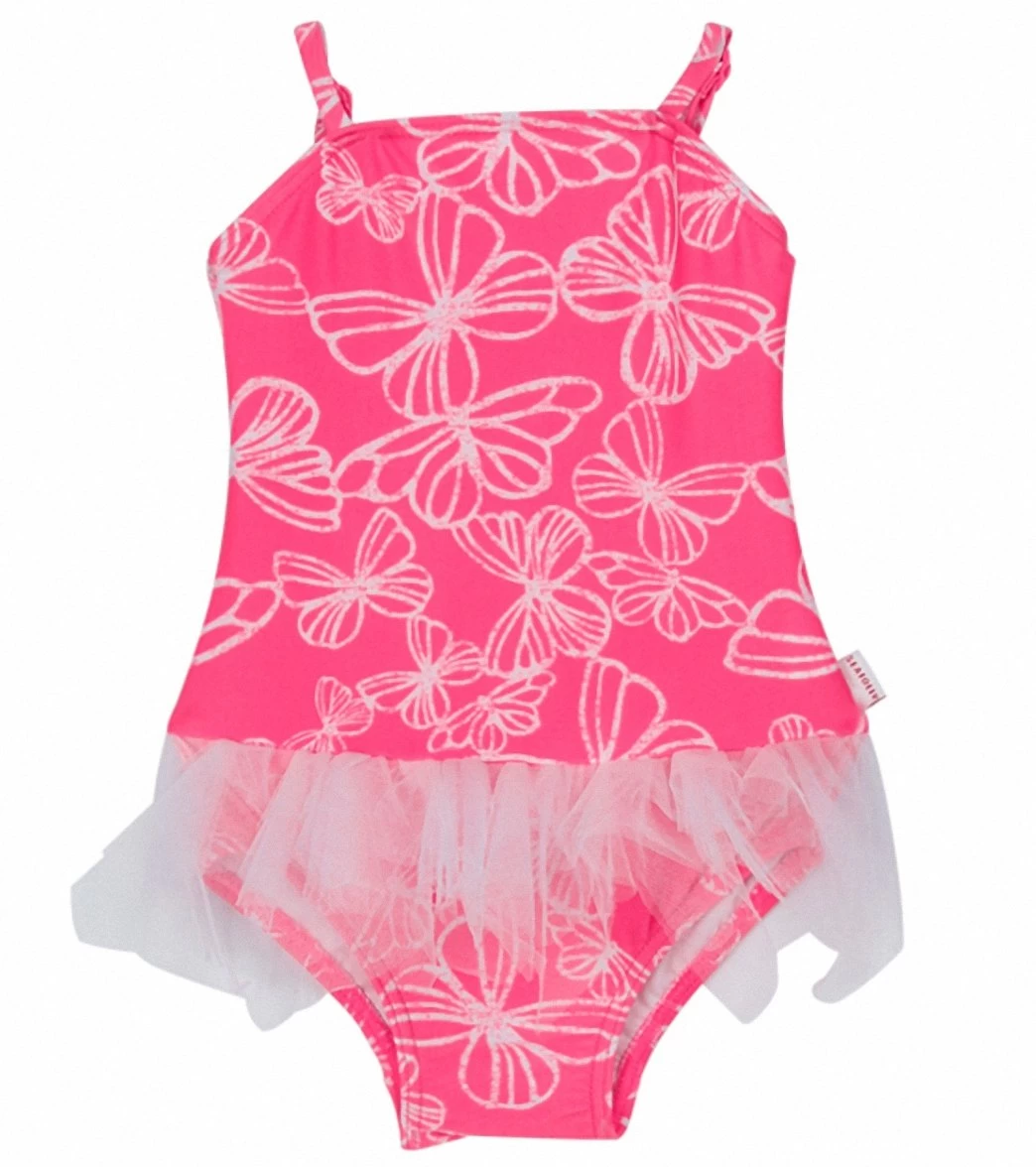Seafolly Girls' Neon Pop Ballerina Tutu One Piece (6-24mos) 1 Seafolly Girls' Neon Pop Ballerina Tutu One Piece (6-24mos)