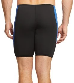 Men's Chloroban Color Block Jammer Swimsuit 6 Men's Chloroban Color Block Jammer Swimsuit -Swimming Equipment 5671972405416 blackroyalwhite 3a