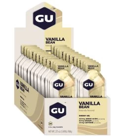 GU Energy Gel (24 Pack) -Swimming Equipment 5672075198632 vanillabean