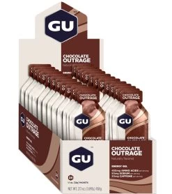 GU Energy Gel (24 Pack) -Swimming Equipment 5672075559080 chocolateoutrage